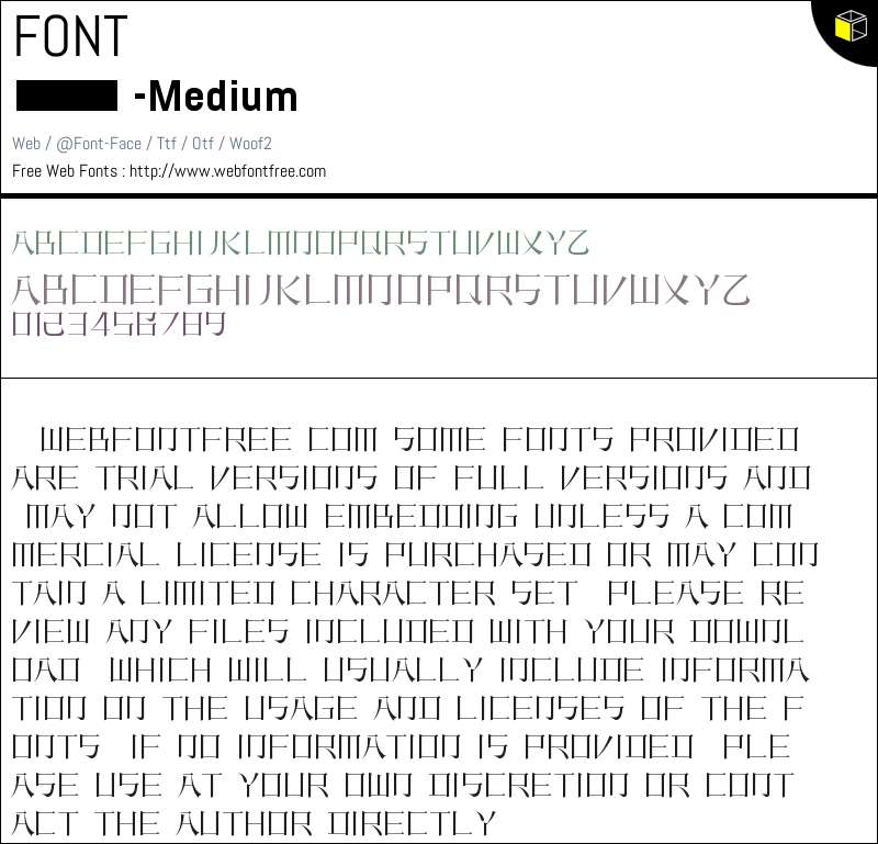 Medium Fonts Downloads