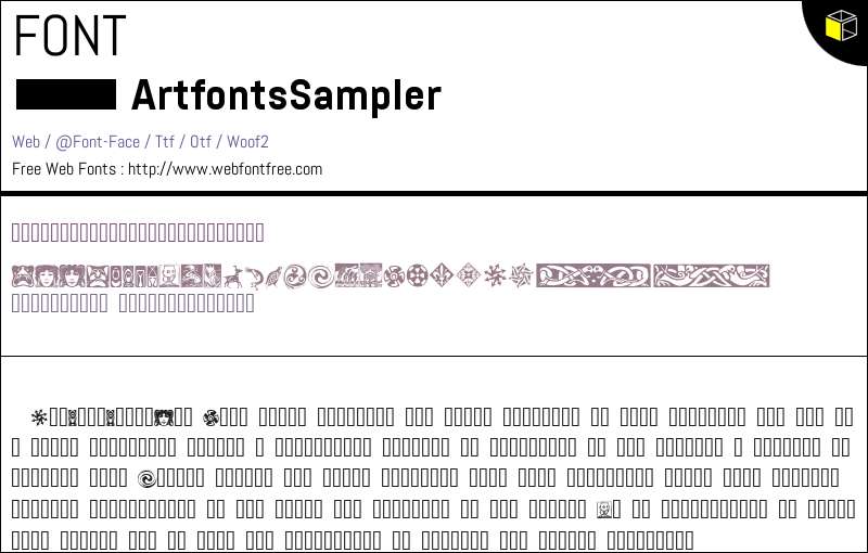 Artfonts Sampler Fuentes Descargar - WebFontFree.Com
