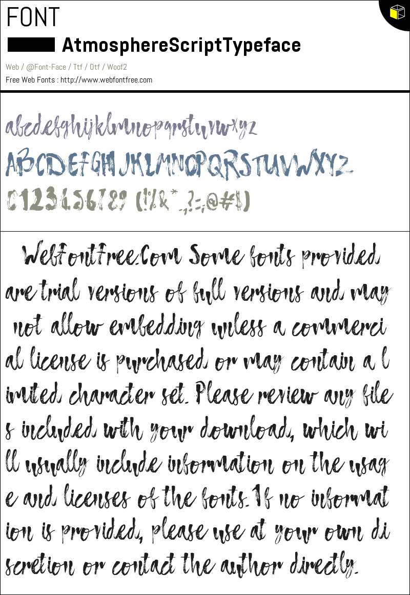 Atmosphere Script Typeface Fuentes Descargar - WebFontFree.Com