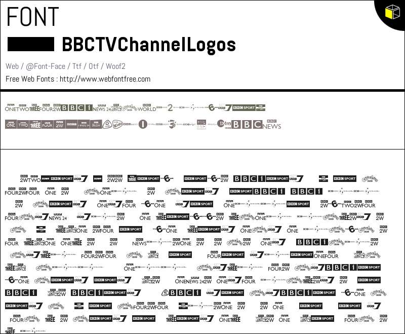 BBC TV Channel Logos Fonts Downloads - WebFontFree.Com