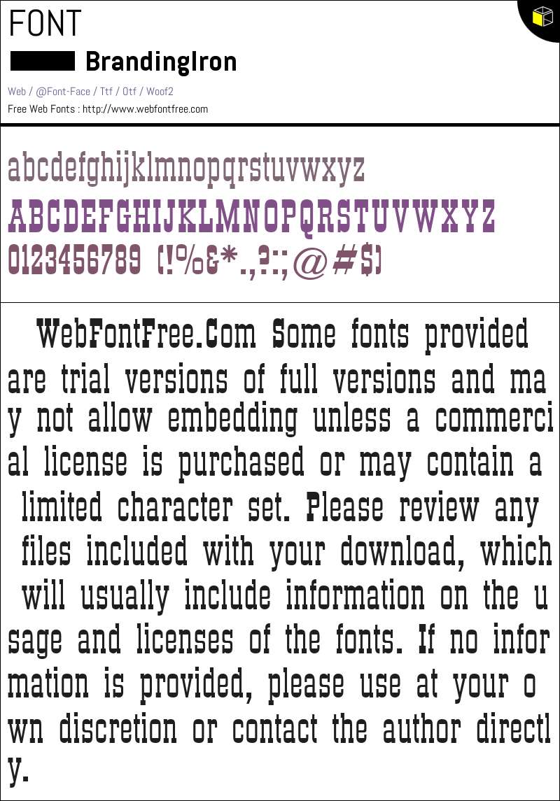 Blogfonts Iron Robe Branding Iron Fonts Downloads - WebFontFree.Com