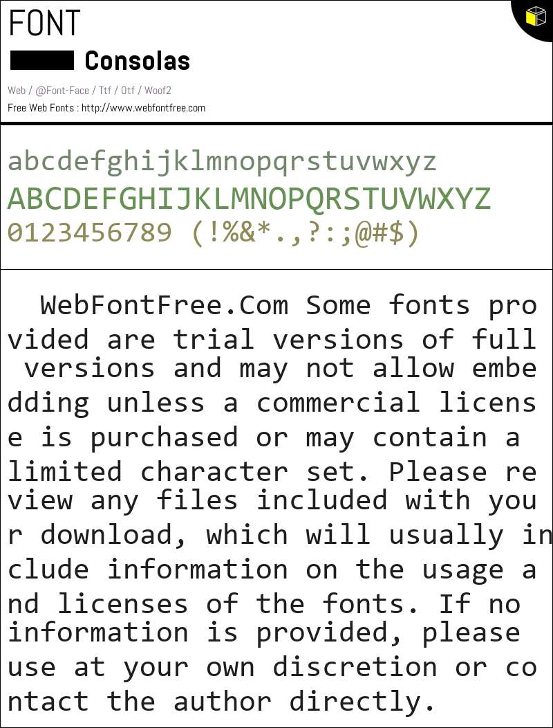 Consolas WebFontFree Com Consolas WebFontFree Com