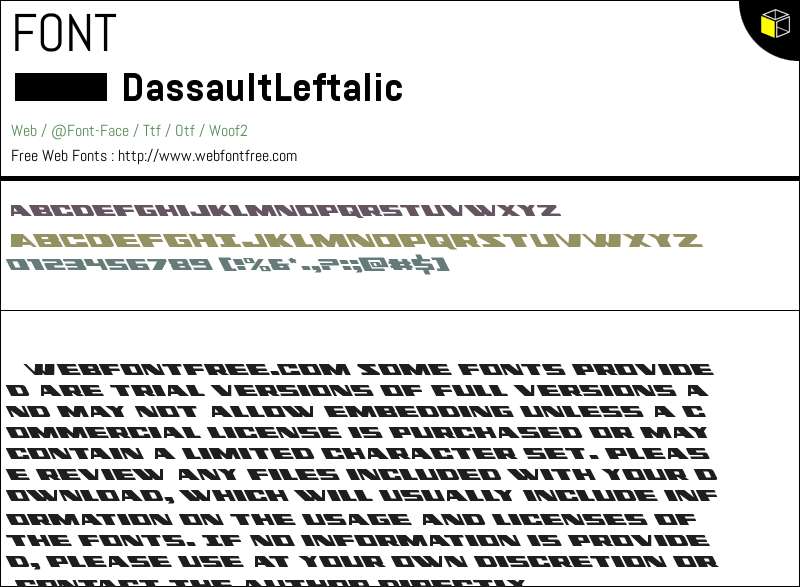 Dassault Leftalic Fonts Downloads - WebFontFree.Com