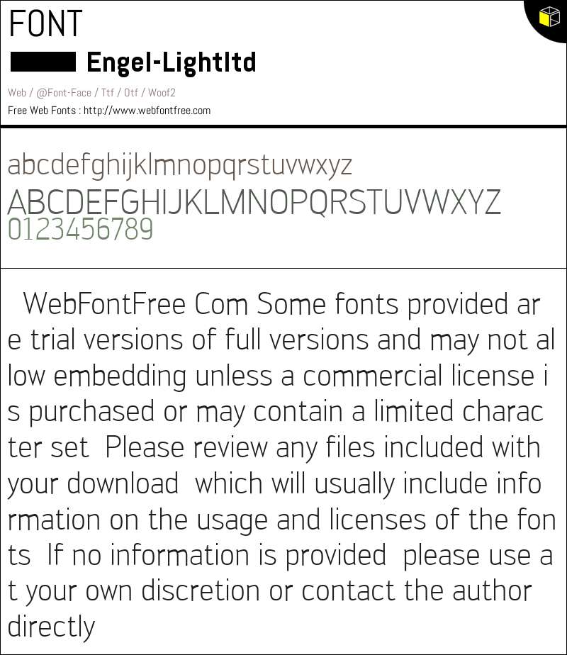 Engel Light Engel Light ltd Fonts Downloads - WebFontFree.Com