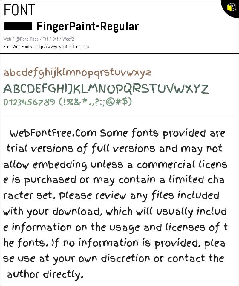 Finger Paint Regular Fonts Downloads