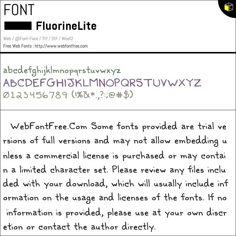 Fluorine Lite Fonts Downloads - WebFontFree.Com