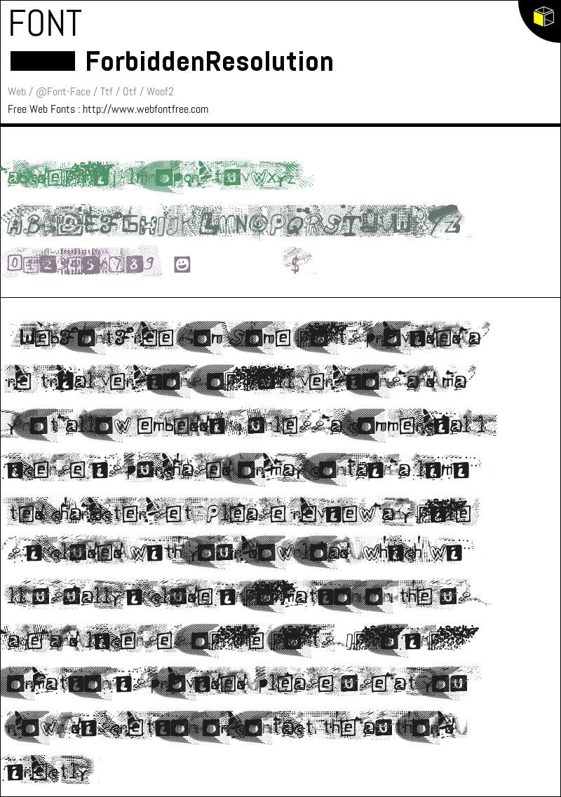 Forbidden Resolution Fonts Downloads - WebFontFree.Com