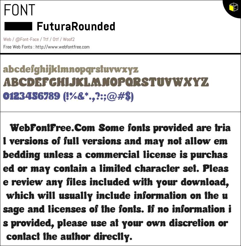 Futura Rounded Fonts Downloads - WebFontFree.Com