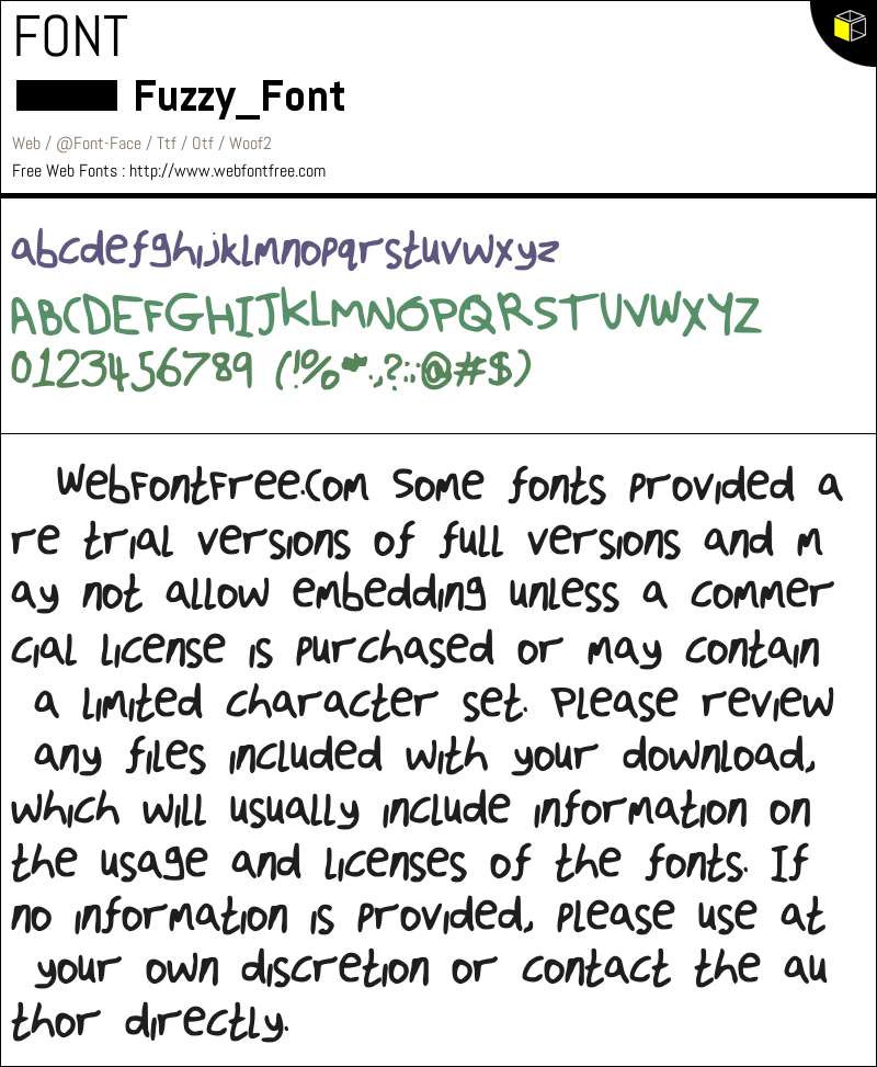 Fuzzy_Font Fonts Downloads