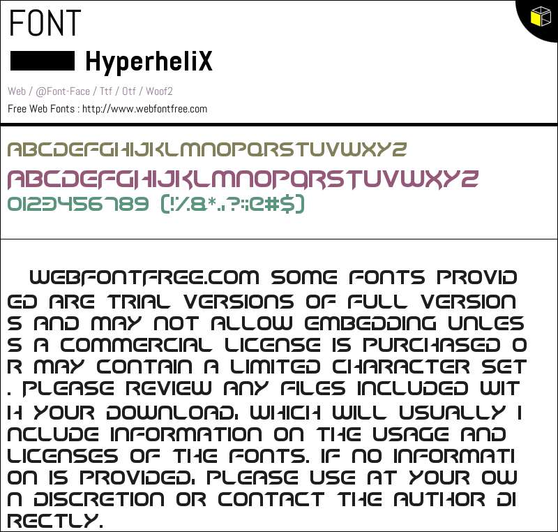Hyper One Font Hyper heliX Fonts Downloads - WebFontFree.Com