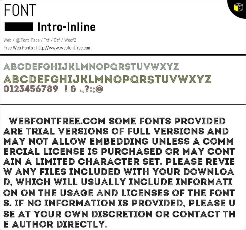 Intro inline fonts downloads webfontfree com