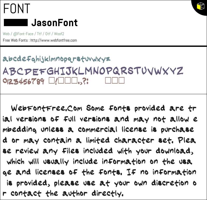 JasonFont Fuentes Descargar - WebFontFree.Com