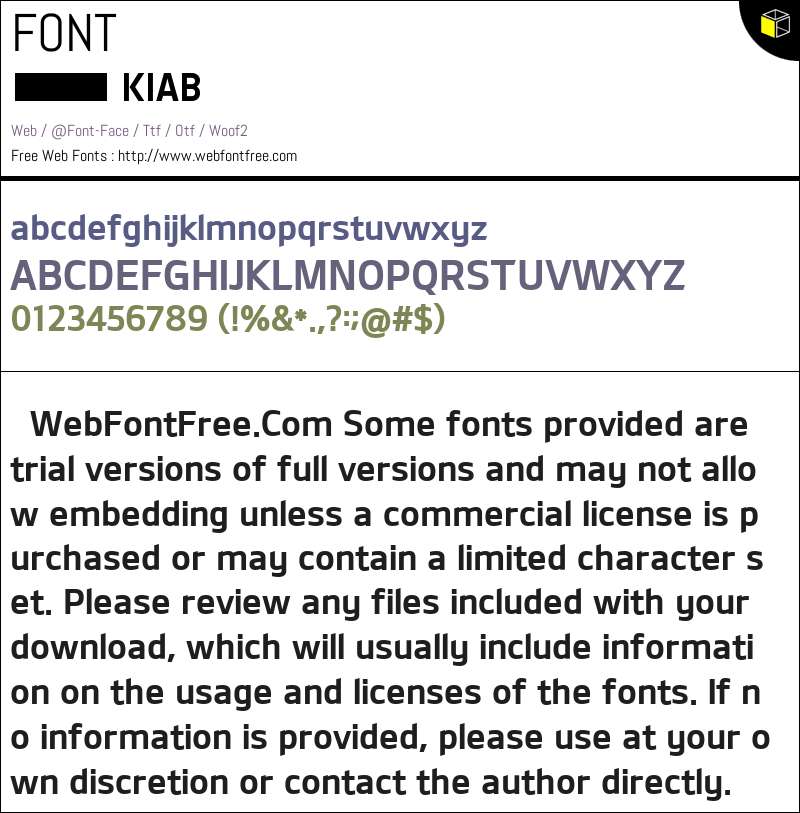 KIA Bold Fonts Downloads - WebFontFree.Com