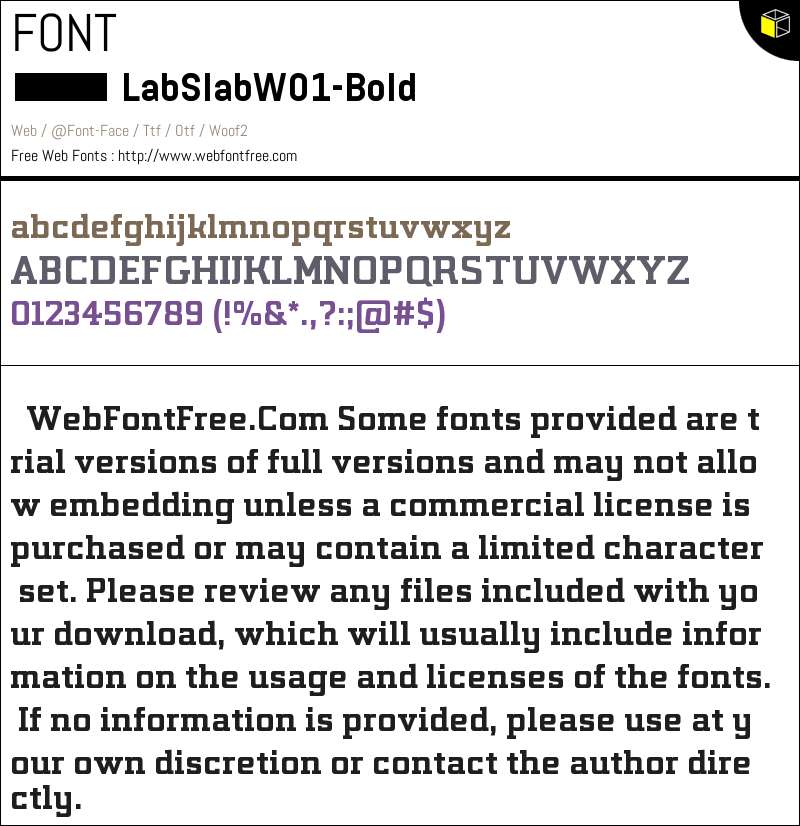 Lab Caligraphy Bold Lab Slab W01 Bold Fonts Downloads - WebFontFree.Com
