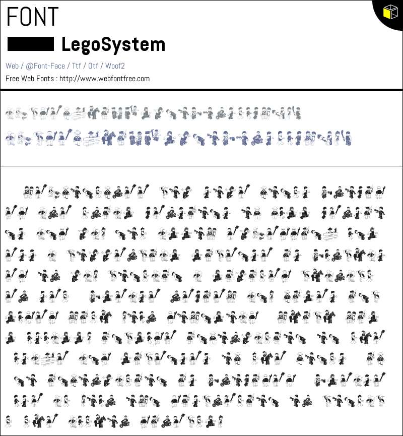 Lego System Fonts Downloads - WebFontFree.Com