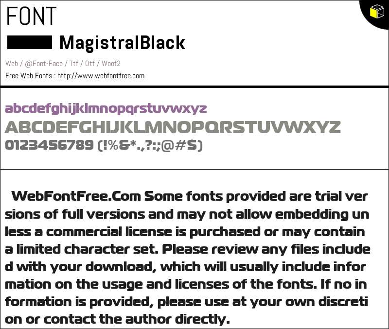 Ma Script Font Magistral Black Regular Fonts Downloads - WebFontFree.Com