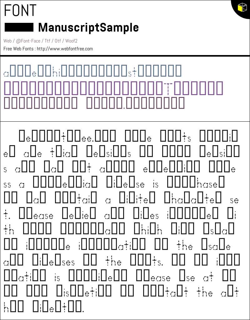 ManuscriptSample Fonts Downloads - WebFontFree.Com
