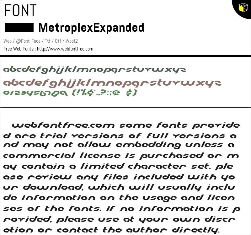Expanded Script Font Metroplex Expanded Fonts Downloads - WebFontFree.Com