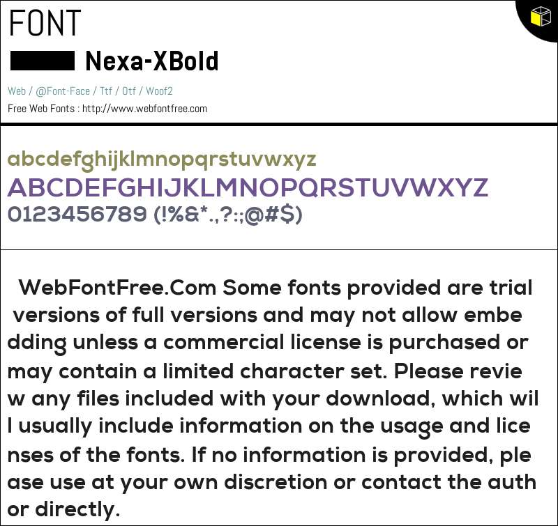 Nexa XBold Fonts Downloads WebFontFree Com Nexa XBold Fonts Downloads WebFontFree Com