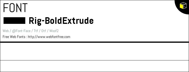 Bold Rig Rig Shaded Bold Extrude Fonts Downloads - WebFontFree.Com