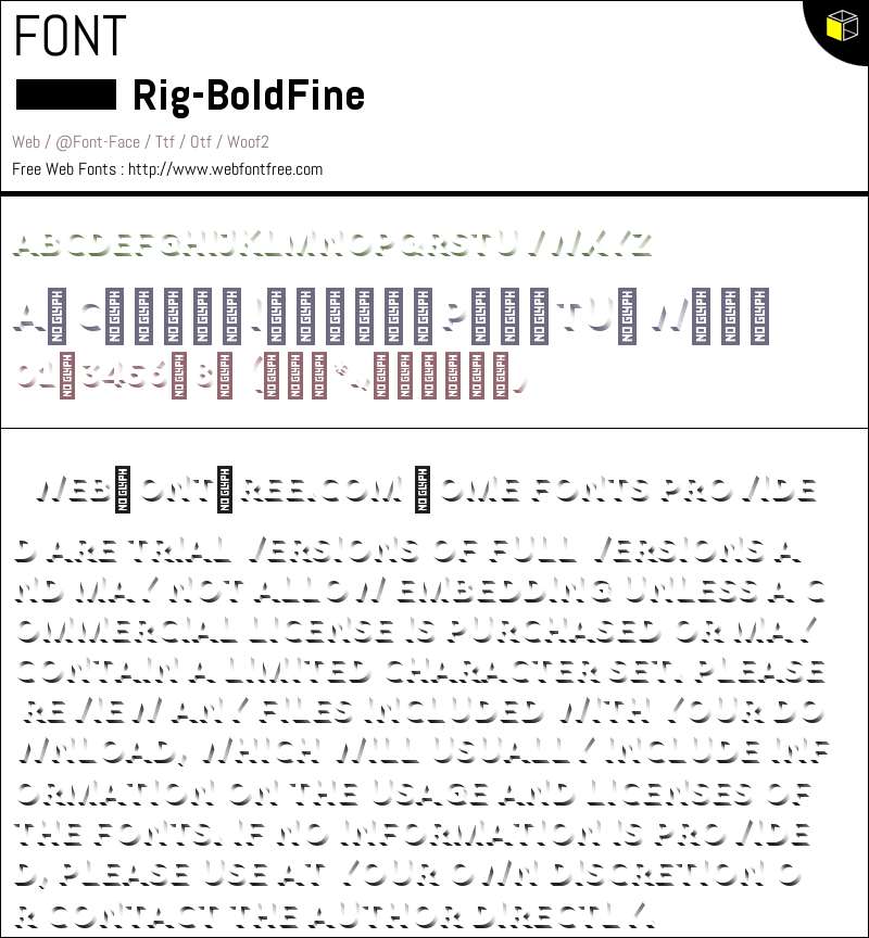 Bold Rig Rig Shaded Bold Shading Fine Fuentes Descargar - WebFontFree.Com