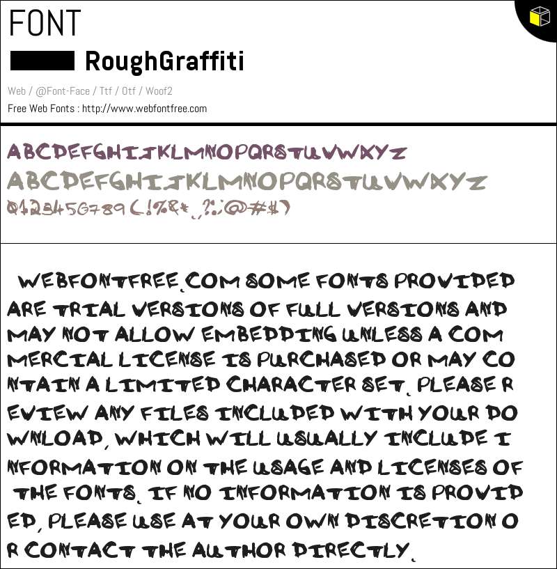 Rough Graffiti Fonts Downloads - WebFontFree.Com