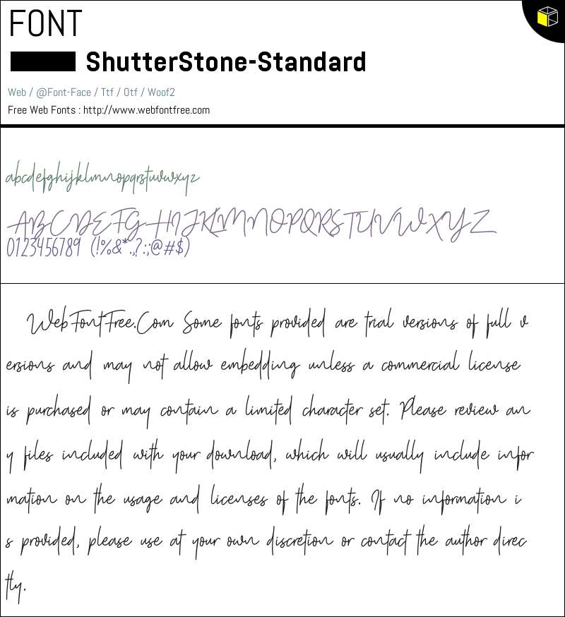 Shutter Font Shutter Stone Standard Fonts Downloads - WebFontFree.Com