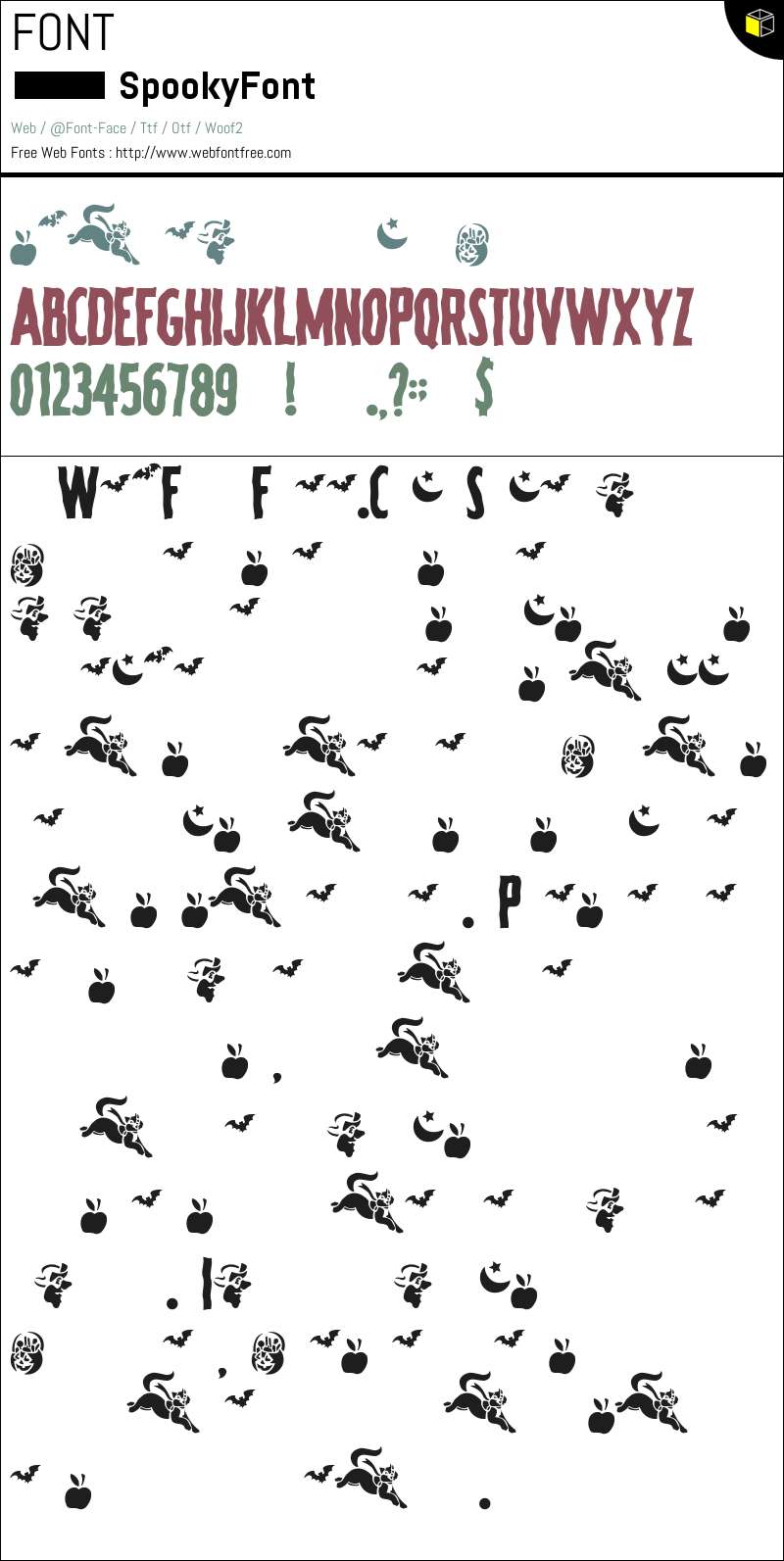 Spooky Script 1 Spooky Regular Fuentes Descargar - WebFontFree.Com