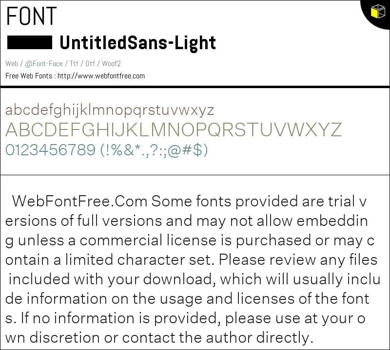 Untitled Sans Font Examples Untitled Sans Light Fonts Downloads - WebFontFree.Com