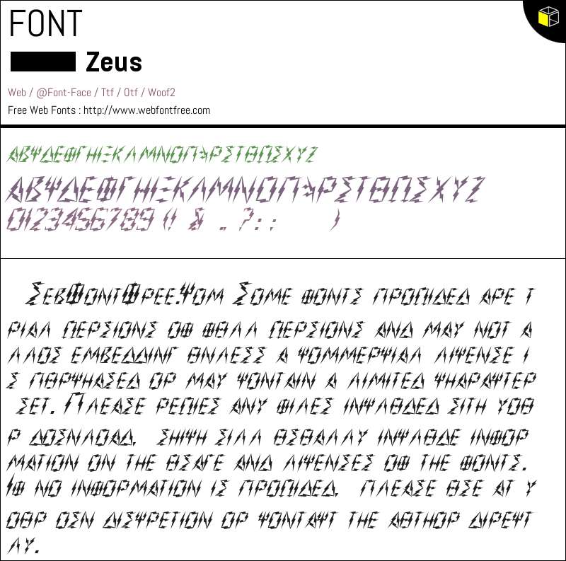 Zeus Fonts Downloads WebFontFree Com Zeus Fonts Downloads WebFontFree Com