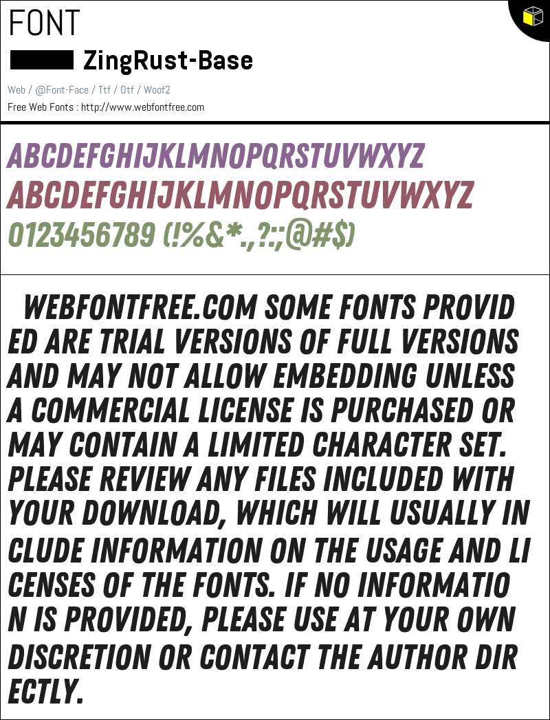 Zing rust base fonts downloads webfontfree com