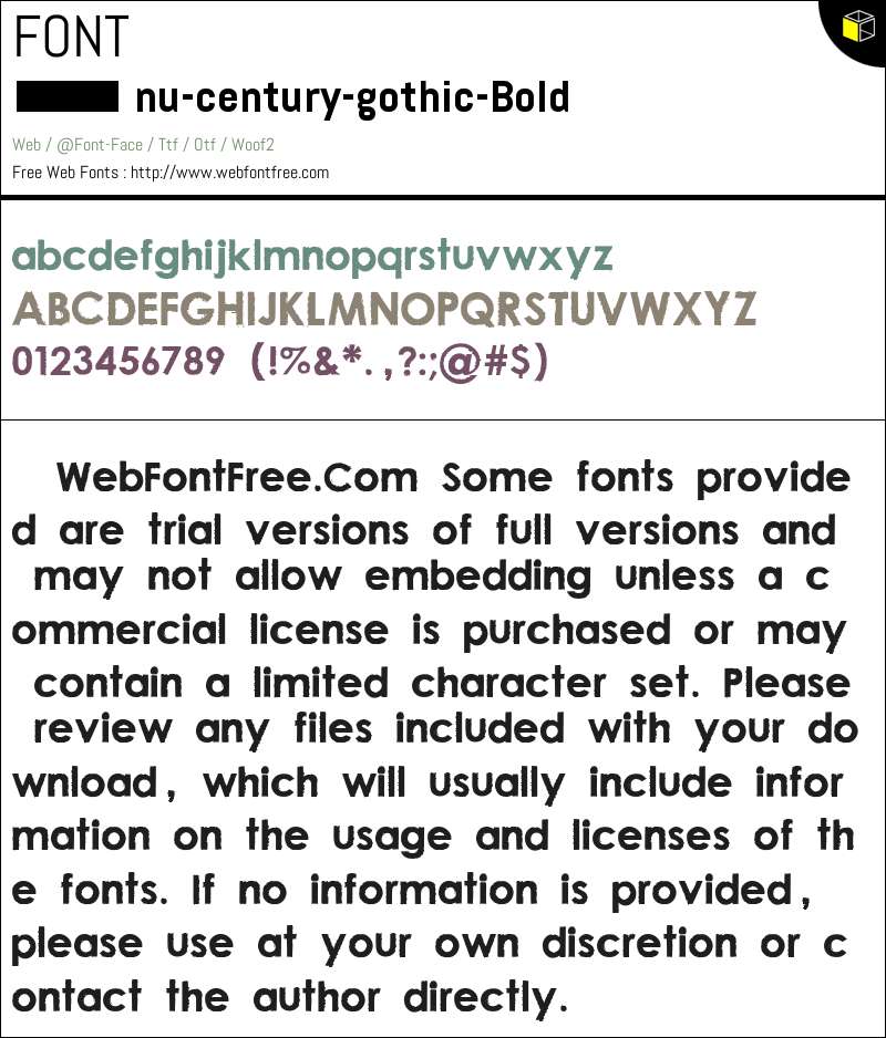 century gothic bold italic font free